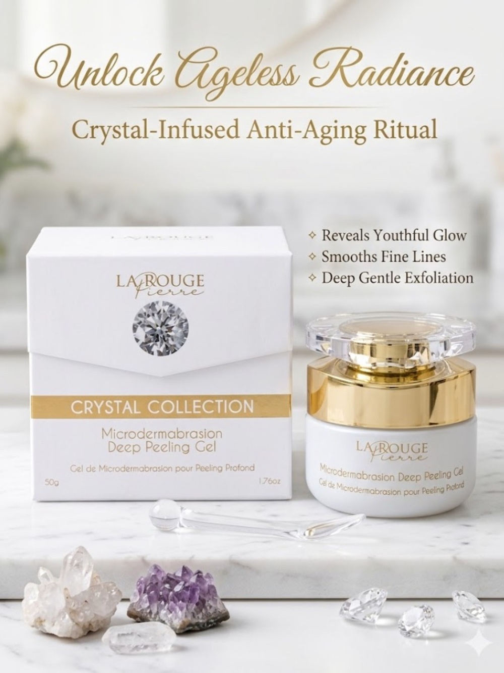 🔥$399~ LaRouge Pierre Crystal Collection Microdermabrasion Peel LUXURY SKINCARE